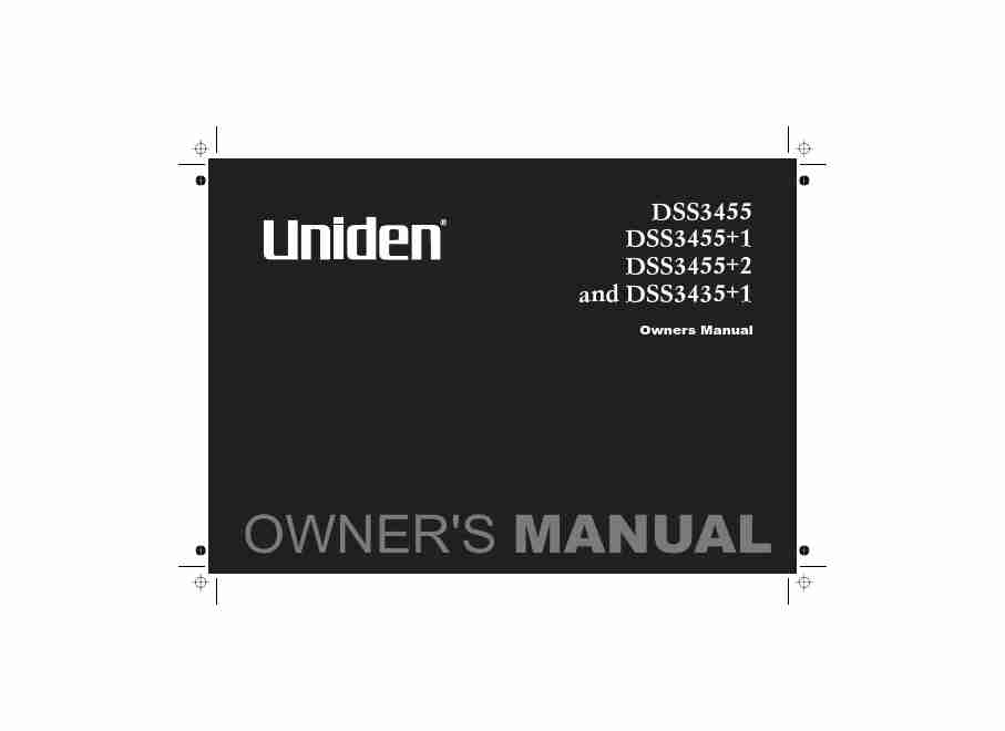Uniden Cordless Telephone DSS3435+1-page_pdf